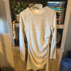 Grey sweater dress